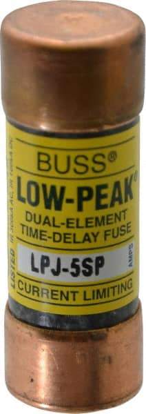Cooper Bussmann - 300 VDC, 600 VAC, 5 Amp, Time Delay General Purpose Fuse - Fuse Holder Mount, 2-1/4" OAL, 100 at DC, 300 at AC (RMS) kA Rating, 13/16" Diam - Apex Tool & Supply