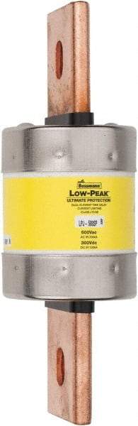 Cooper Bussmann - 300 VDC, 600 VAC, 500 Amp, Time Delay General Purpose Fuse - Bolt-on Mount, 203.2mm OAL, 100 at DC, 300 at AC (RMS) kA Rating, 2-1/2" Diam - Apex Tool & Supply