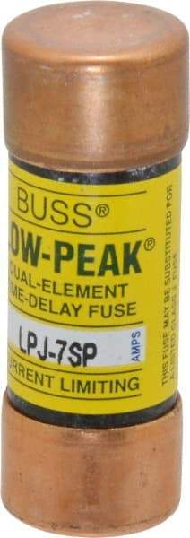 Cooper Bussmann - 300 VDC, 600 VAC, 7 Amp, Time Delay General Purpose Fuse - Fuse Holder Mount, 2-1/4" OAL, 100 at DC, 300 at AC (RMS) kA Rating, 13/16" Diam - Apex Tool & Supply