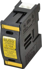 Cooper Bussmann - 1 Pole, 600 VAC/VDC, 30 Amp, DIN Rail Mount Fuse Holder - Compatible with J Class, 1.23 Inch Wide Fuse - Apex Tool & Supply