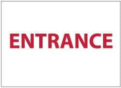 NMC - Entrance, Plastic Exit Sign - 14" Wide x 10" High - Apex Tool & Supply