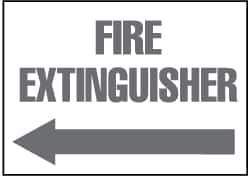 NMC - Fire Extinguisher, Plastic Fire Sign - 14" Wide x 10" High - Apex Tool & Supply