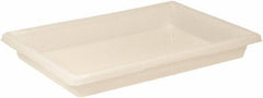 Rubbermaid - Rectangular, White Polyethylene Food Tote Box - 3-1/2" High x 18" Wide x 26" Long, with Snap-On Lid - Apex Tool & Supply
