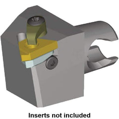 Kennametal - Insert Style LT 16EL, 25mm Head Length, Left Hand Cut, External Modular Threading Cutting Unit Head - System Size KM20, 12.5mm Center to Cutting Edge, Series LT Threading - Apex Tool & Supply