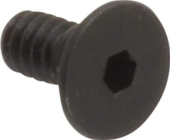 Holo-Krome - #4-40 UNC Hex Socket Drive, 82° Flat Screw - Alloy Steel, Black Oxide Finish, Fully Threaded, 1/4" OAL - Apex Tool & Supply
