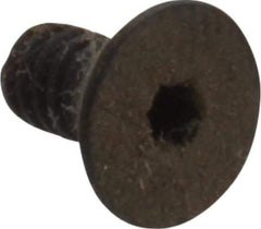 Holo-Krome - #5-40 UNC Hex Socket Drive, 82° Flat Screw - Alloy Steel, Black Oxide Finish, Fully Threaded, 1/4" OAL - Apex Tool & Supply