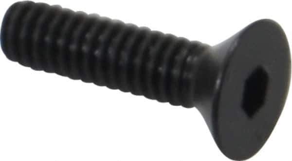 Holo-Krome - #5-40 UNC Hex Socket Drive, 82° Flat Screw - Alloy Steel, Black Oxide Finish, Fully Threaded, 1/2" OAL - Apex Tool & Supply