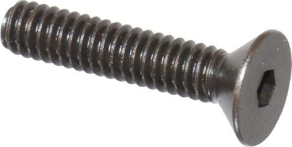 Holo-Krome - #5-40 UNC Hex Socket Drive, 82° Flat Screw - Alloy Steel, Black Oxide Finish, Fully Threaded, 5/8" OAL - Apex Tool & Supply