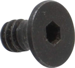 Holo-Krome - #6-32 UNC Hex Socket Drive, 82° Flat Screw - Alloy Steel, Black Oxide Finish, Fully Threaded, 1/4" OAL - Apex Tool & Supply
