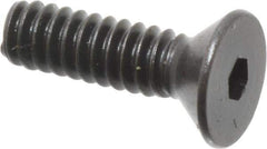 Holo-Krome - #6-32 UNC Hex Socket Drive, 82° Flat Screw - Alloy Steel, Black Oxide Finish, Fully Threaded, 1/2" OAL - Apex Tool & Supply