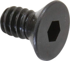 Holo-Krome - #10-24 UNC Hex Socket Drive, 82° Flat Screw - Alloy Steel, Black Oxide Finish, Fully Threaded, 3/8" OAL - Apex Tool & Supply