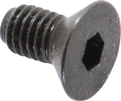 Holo-Krome - #10-32 UNF Hex Socket Drive, 82° Flat Screw - Alloy Steel, Black Oxide Finish, Fully Threaded, 3/8" OAL - Apex Tool & Supply