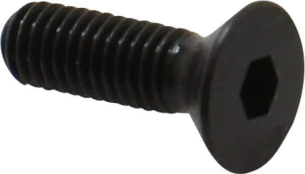 Holo-Krome - #10-32 UNF Hex Socket Drive, 82° Flat Screw - Alloy Steel, Black Oxide Finish, Fully Threaded, 5/8" OAL - Apex Tool & Supply