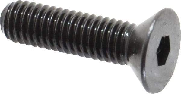 Holo-Krome - #10-32 UNF Hex Socket Drive, 82° Flat Screw - Alloy Steel, Black Oxide Finish, Fully Threaded, 3/4" OAL - Apex Tool & Supply