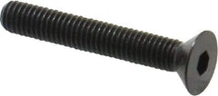 Holo-Krome - #10-32 UNF Hex Socket Drive, 82° Flat Screw - Alloy Steel, Black Oxide Finish, Fully Threaded, 1-1/4" OAL - Apex Tool & Supply