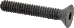 Holo-Krome - 1/4-20 UNC Hex Socket Drive, 82° Flat Screw - Alloy Steel, Black Oxide Finish, Fully Threaded, 1-1/2" OAL - Apex Tool & Supply