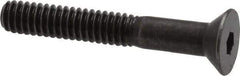 Holo-Krome - 1/4-20 UNC Hex Socket Drive, 82° Flat Screw - Alloy Steel, Black Oxide Finish, Partially Threaded, 1-3/4" OAL - Apex Tool & Supply