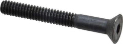Holo-Krome - 1/4-20 UNC Hex Socket Drive, 82° Flat Screw - Alloy Steel, Black Oxide Finish, Partially Threaded, 2" OAL - Apex Tool & Supply
