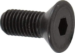 Holo-Krome - 1/4-28 UNF Hex Socket Drive, 82° Flat Screw - Alloy Steel, Black Oxide Finish, Fully Threaded, 5/8" OAL - Apex Tool & Supply