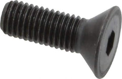Holo-Krome - 1/4-28 UNF Hex Socket Drive, 82° Flat Screw - Alloy Steel, Black Oxide Finish, Fully Threaded, 3/4" OAL - Apex Tool & Supply
