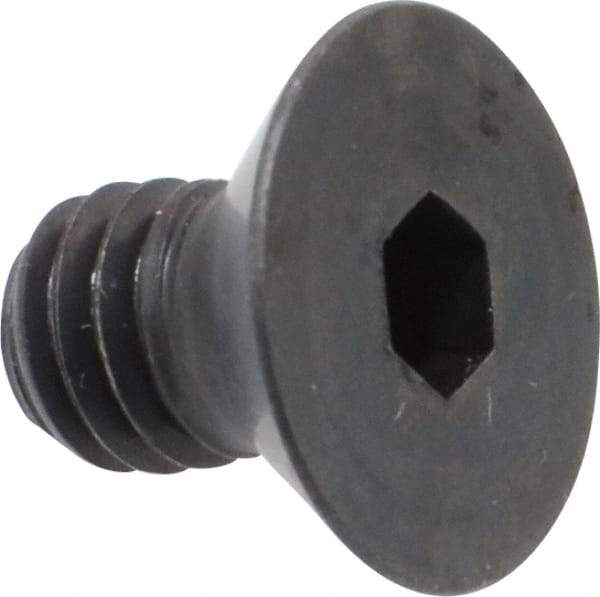 Holo-Krome - 5/16-18 UNC Hex Socket Drive, 82° Flat Screw - Alloy Steel, Black Oxide Finish, Fully Threaded, 1/2" OAL - Apex Tool & Supply