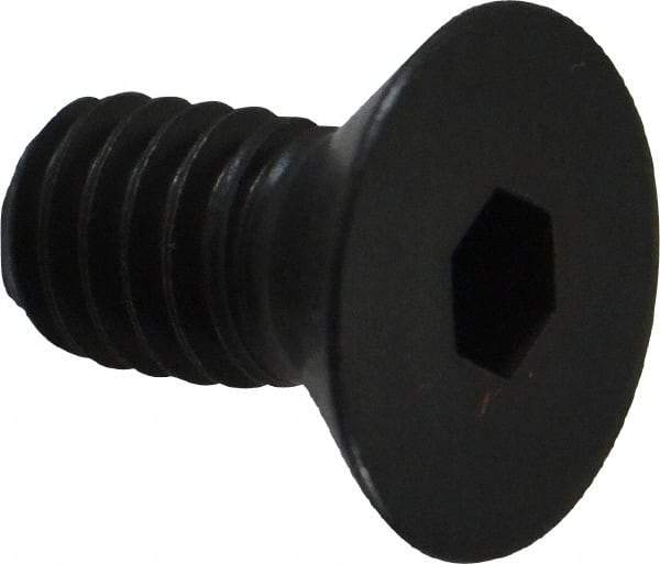 Holo-Krome - 5/16-18 UNC Hex Socket Drive, 82° Flat Screw - Alloy Steel, Black Oxide Finish, Fully Threaded, 5/8" OAL - Apex Tool & Supply