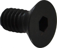 Holo-Krome - 5/16-18 UNC Hex Socket Drive, 82° Flat Screw - Alloy Steel, Black Oxide Finish, Fully Threaded, 5/8" OAL - Apex Tool & Supply