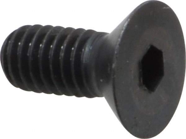 Holo-Krome - 5/16-18 UNC Hex Socket Drive, 82° Flat Screw - Alloy Steel, Black Oxide Finish, Fully Threaded, 3/4" OAL - Apex Tool & Supply