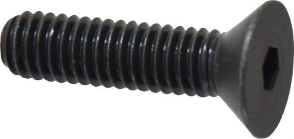 Holo-Krome - 5/16-18 UNC Hex Socket Drive, 82° Flat Screw - Alloy Steel, Black Oxide Finish, Fully Threaded, 1-1/4" OAL - Apex Tool & Supply