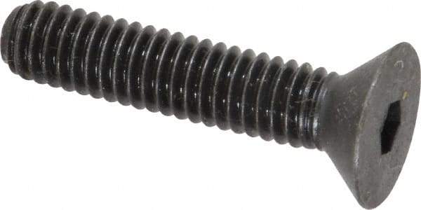 Holo-Krome - 5/16-18 UNC Hex Socket Drive, 82° Flat Screw - Alloy Steel, Black Oxide Finish, Fully Threaded, 1-1/2" OAL - Apex Tool & Supply