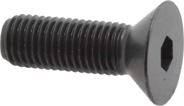 Holo-Krome - 5/16-24 UNF Hex Socket Drive, 82° Flat Screw - Alloy Steel, Black Oxide Finish, Fully Threaded, 1" OAL - Apex Tool & Supply