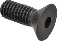 Holo-Krome - 3/8-16 UNC Hex Socket Drive, 82° Flat Screw - Alloy Steel, Black Oxide Finish, Fully Threaded, 1" OAL - Apex Tool & Supply