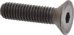 Holo-Krome - 3/8-16 UNC Hex Socket Drive, 82° Flat Screw - Alloy Steel, Black Oxide Finish, Fully Threaded, 1-1/2" OAL - Apex Tool & Supply