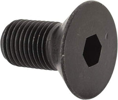 Holo-Krome - 3/8-24 UNF Hex Socket Drive, 82° Flat Screw - Alloy Steel, Black Oxide Finish, Fully Threaded, 3/4" OAL - Apex Tool & Supply