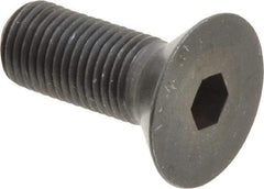 Holo-Krome - 3/8-24 UNF Hex Socket Drive, 82° Flat Screw - Alloy Steel, Black Oxide Finish, Fully Threaded, 1" OAL - Apex Tool & Supply