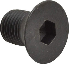 Holo-Krome - 1/2-20 UNF Hex Socket Drive, 82° Flat Screw - Alloy Steel, Black Oxide Finish, Fully Threaded, 3/4" OAL - Apex Tool & Supply