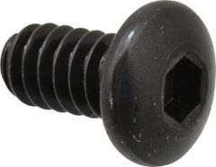 Holo-Krome - #10-24 UNC Hex Socket Drive, Button Screw - Alloy Steel, Black Oxide Finish, Fully Threaded, 3/8" Length Under Head - Apex Tool & Supply