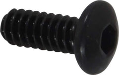 Holo-Krome - #10-24 UNC Hex Socket Drive, Button Screw - Alloy Steel, Black Oxide Finish, Fully Threaded, 1/2" Length Under Head - Apex Tool & Supply