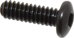 Holo-Krome - #10-24 UNC Hex Socket Drive, Button Screw - Alloy Steel, Black Oxide Finish, Fully Threaded, 5/8" Length Under Head - Apex Tool & Supply