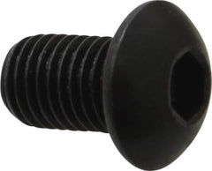 Holo-Krome - 5/16-24 UNF Hex Socket Drive, Button Screw - Alloy Steel, Black Oxide Finish, Fully Threaded, 1/2" Length Under Head - Apex Tool & Supply