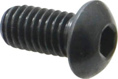 Holo-Krome - 3/8-16 UNC Hex Socket Drive, Button Screw - Alloy Steel, Black Oxide Finish, Fully Threaded, 3/4" Length Under Head - Apex Tool & Supply