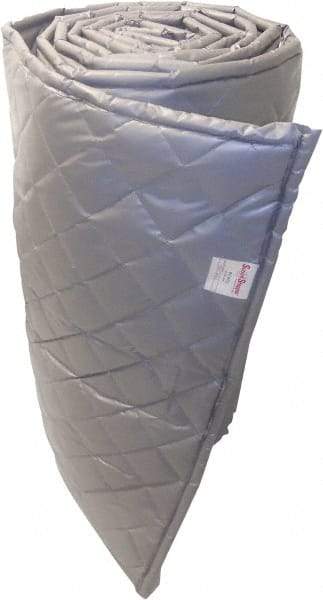 Singer Safety - 25' Long x 48" Wide, Fiberglass Roll - ASTM E-84 Specification, Metallic Gray - Apex Tool & Supply