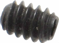 Holo-Krome - #6-32 UNC, 3/16" OAL, Internal Knurl Point Set Screw - Grade 8 Alloy Steel, 1/16" Key - Apex Tool & Supply