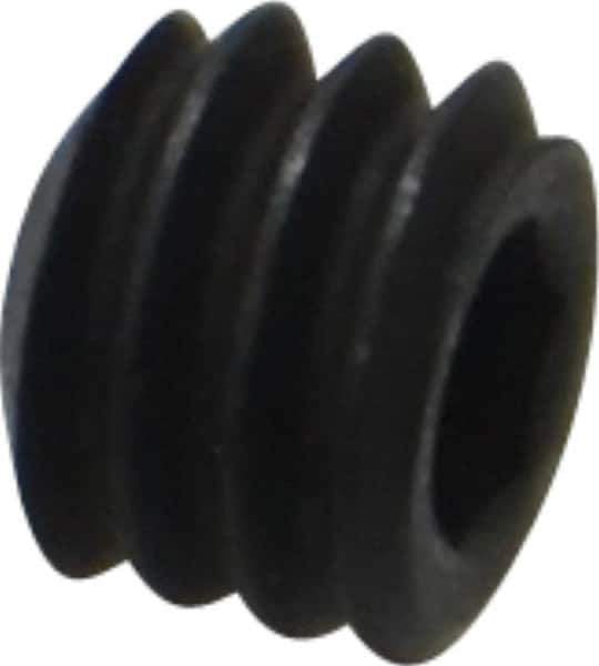 Holo-Krome - #8-32 UNC, 1/8" OAL, Internal Knurl Point Set Screw - Grade 8 Alloy Steel, 5/64" Key - Apex Tool & Supply