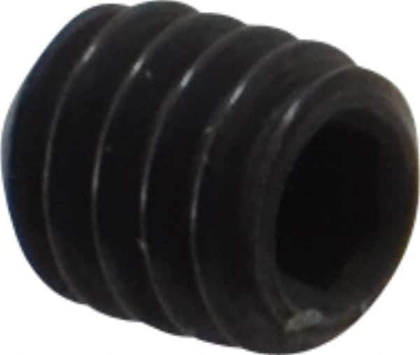 Holo-Krome - #8-32 UNC, 3/16" OAL, Internal Knurl Point Set Screw - Grade 8 Alloy Steel, 5/64" Key - Apex Tool & Supply