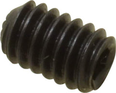 Holo-Krome - #8-32 UNC, 1/4" OAL, Internal Knurl Point Set Screw - Grade 8 Alloy Steel, 5/64" Key - Apex Tool & Supply