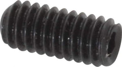 Holo-Krome - #8-32 UNC, 3/8" OAL, Internal Knurl Point Set Screw - Grade 8 Alloy Steel, 5/64" Key - Apex Tool & Supply