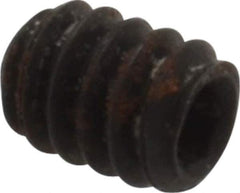 Holo-Krome - #10-24 UNC, 1/4" OAL, Internal Knurl Point Set Screw - Grade 8 Alloy Steel, 3/32" Key - Apex Tool & Supply