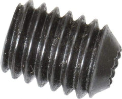 Holo-Krome - #10-32 UNF, 1/4" OAL, Internal Knurl Point Set Screw - Grade 8 Alloy Steel, 3/32" Key - Apex Tool & Supply