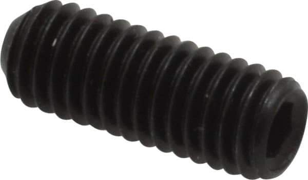 Holo-Krome - #10-32 UNF, 1/2" OAL, Internal Knurl Point Set Screw - Grade 8 Alloy Steel, 3/32" Key - Apex Tool & Supply